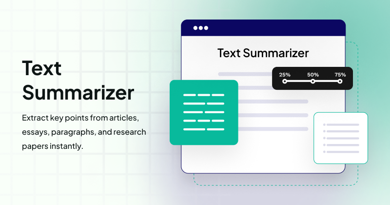 Text Summarizer | A.I Based Text Summarizing Tool