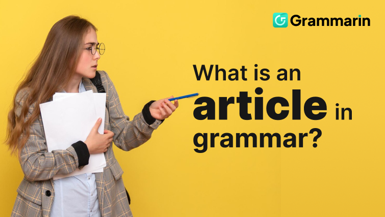 What is an article in grammar